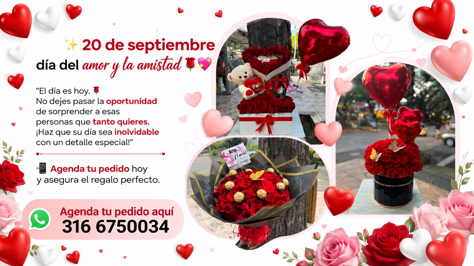 Amor y amistad- floristeria arte floral