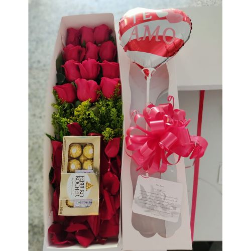 Caja de rosas y chocolates floristeria cali (1)