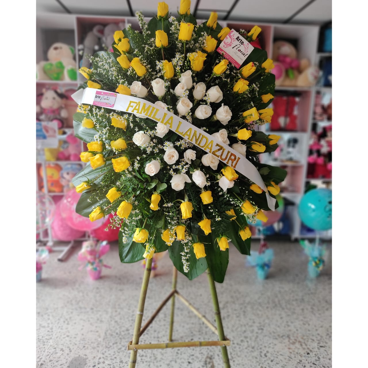 corona funebre cali- floristeria