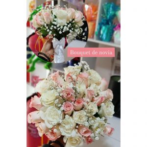 Bouquet de novia combinado - floristeria en cali