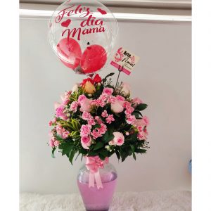 Jarron rosas y claveles - floristerias en cali