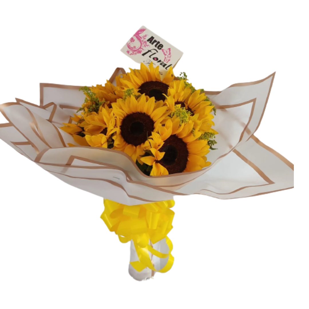 bouquet de girasoles