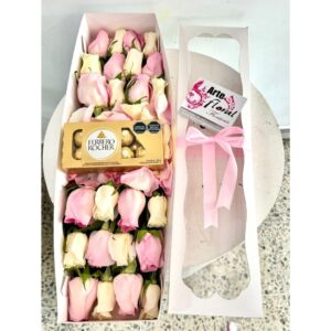 caja de rosas