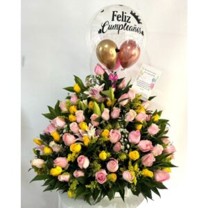Ramo floral de cumpleaños