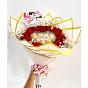 Ramo buchon y chocolates ferreros