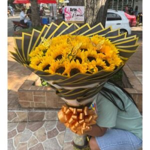 Buchon de girasoles- Floristeria en cali