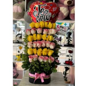 Ramo de flores te amo - Floristeria en cali