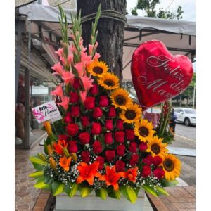 Arreglo floral de Mamá- floristeria cali