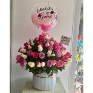 Arreglo floral de grado -Floristeria cali